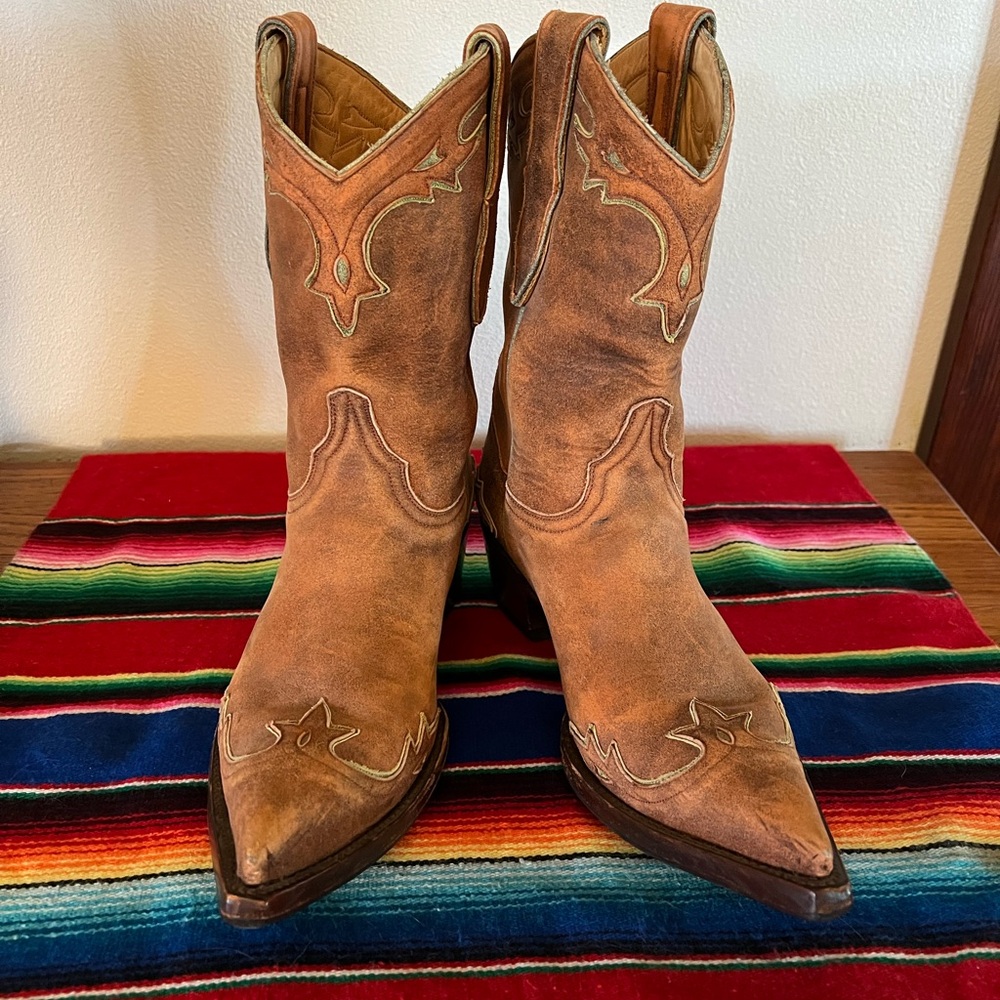 Old Gringo Leather Boho Western Cowboy-Cowgirl Boots Size 8